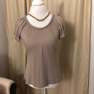 Style & Co braided neckline shirt